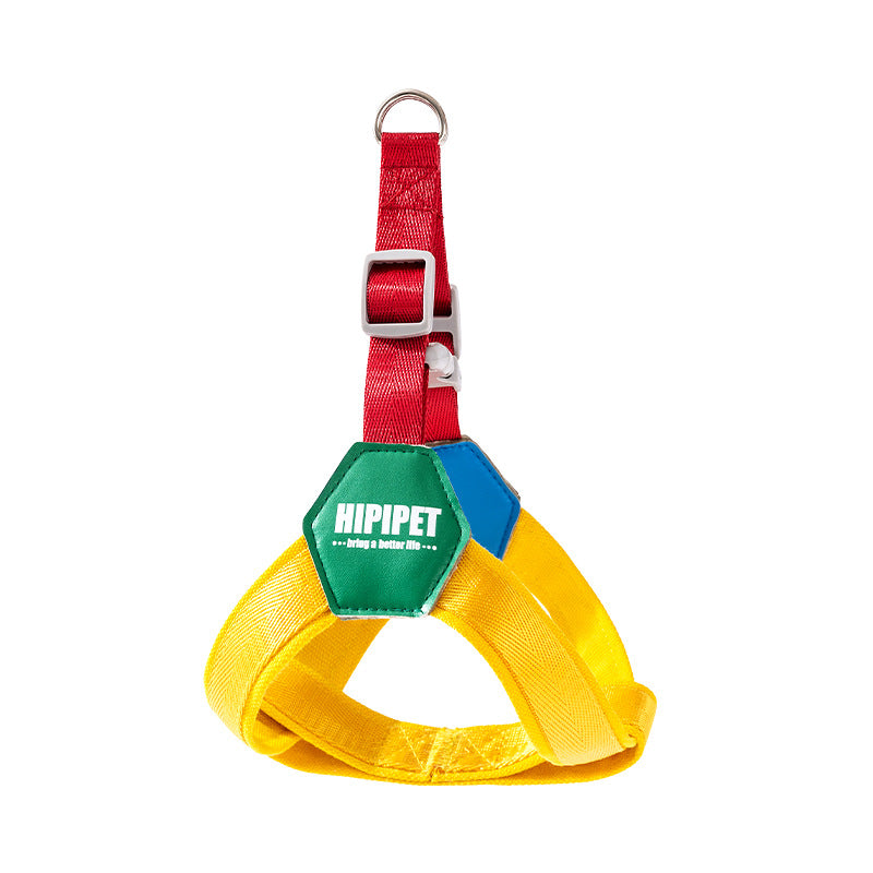 Y-shaped dog harness made of polyester, adjustable