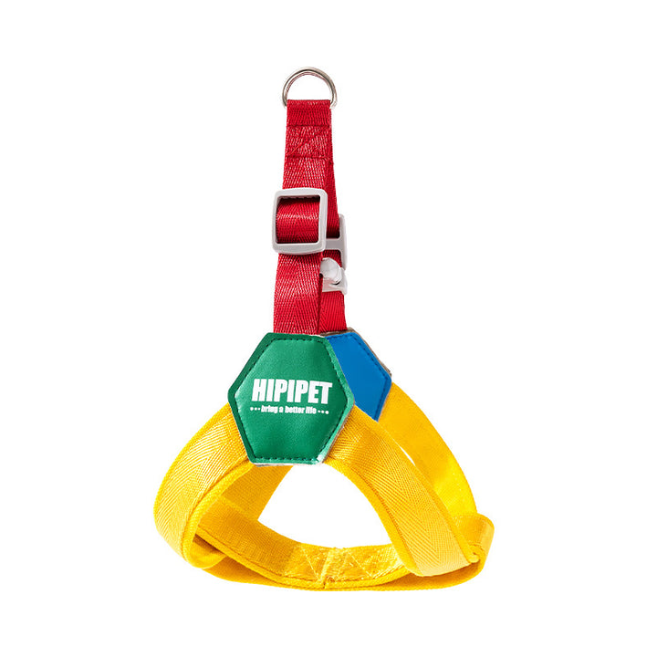 Y-shaped dog harness made of polyester, adjustable