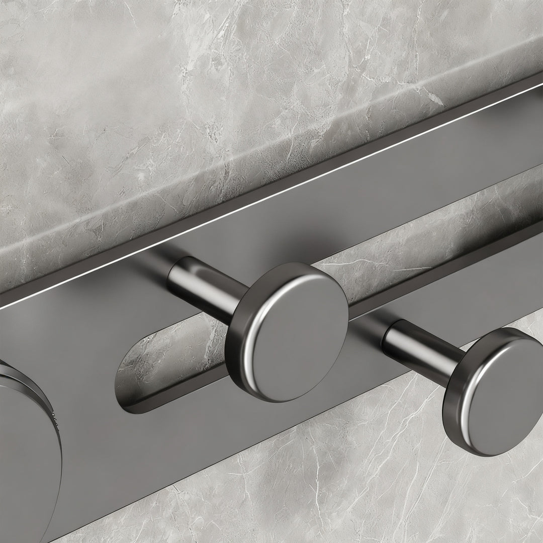 Aluminum suction hooks for doors, 5-piece or 7-piece set