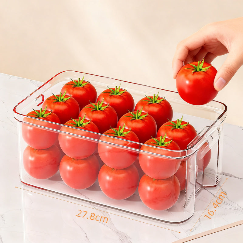 Refrigerator storage box with micro vacuum, 3.6 L