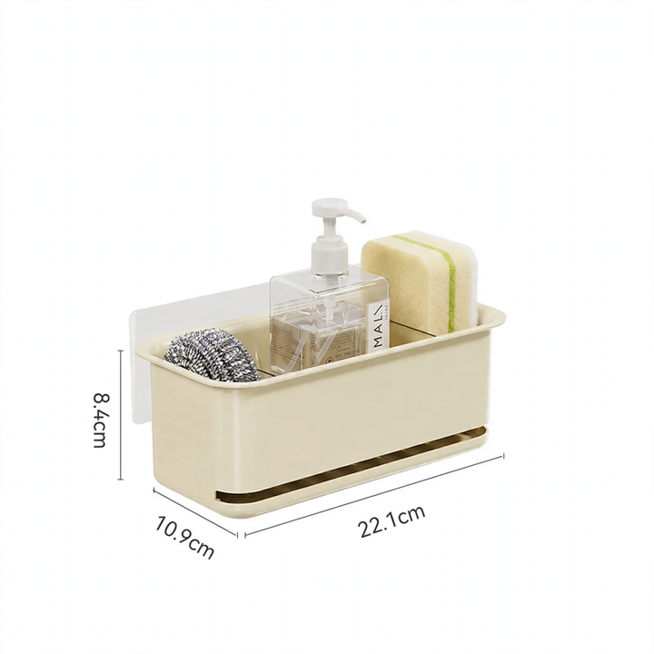 Kitchen drying rack with drip tray, wall mountable