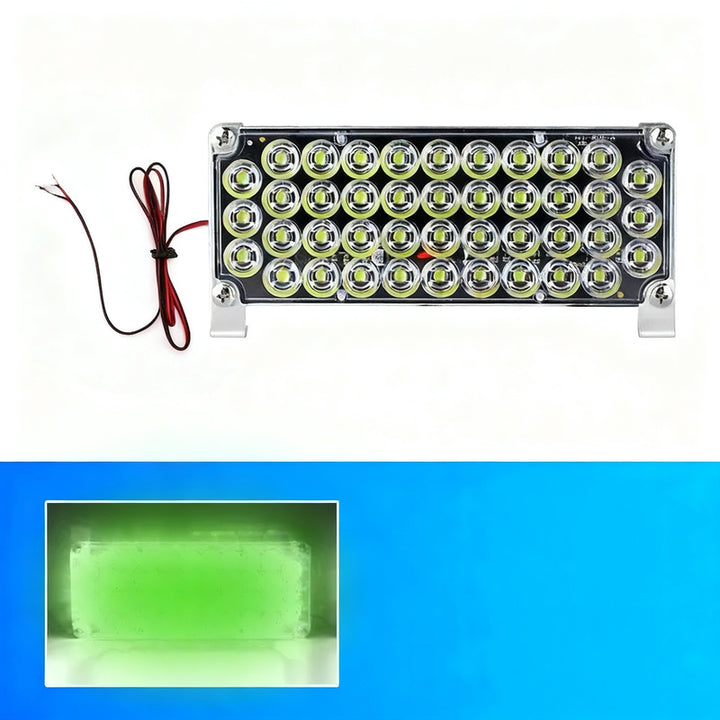 LED Flashlight, triangular, 12-24V