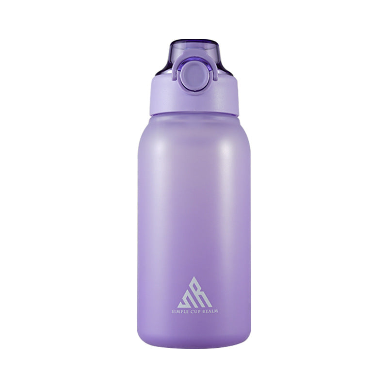 1L water bottle with aroma inserts and straw