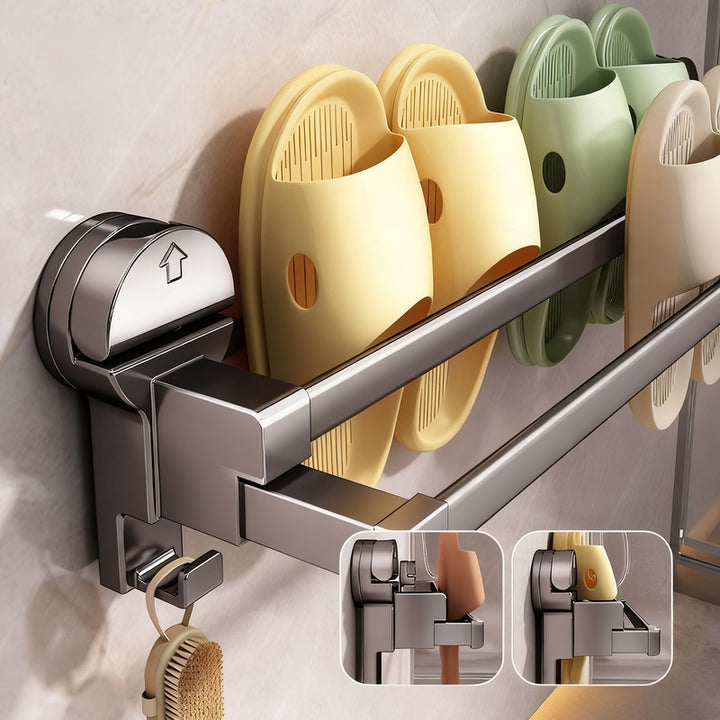 Extendable slipper rack made of carbon steel