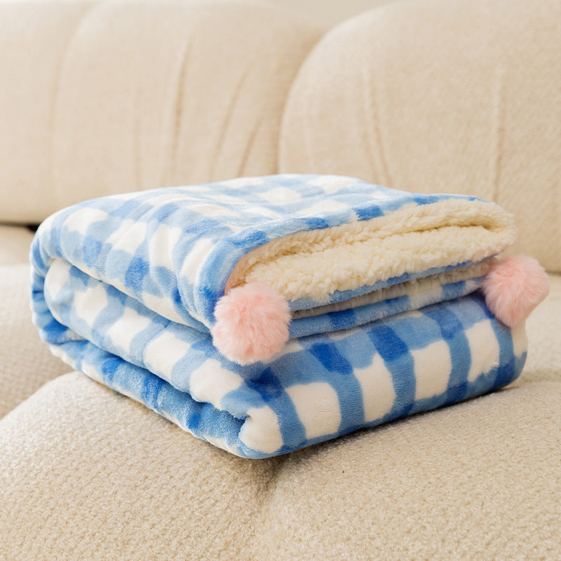 Heating mat for pets, flannel, checkered