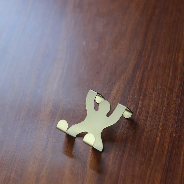 Stainless steel door hook, human shape