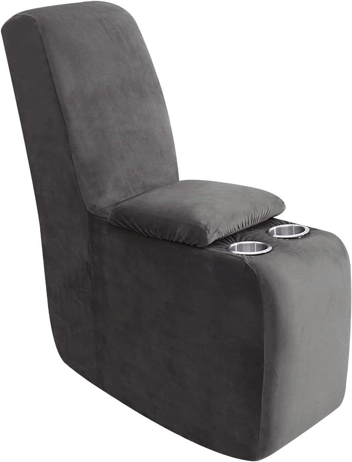 Sofa cover made of velvet, solid color