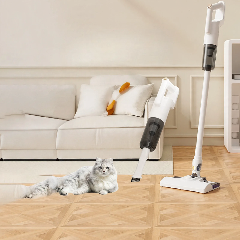 Cordless handheld vacuum cleaner with mopping and suction function