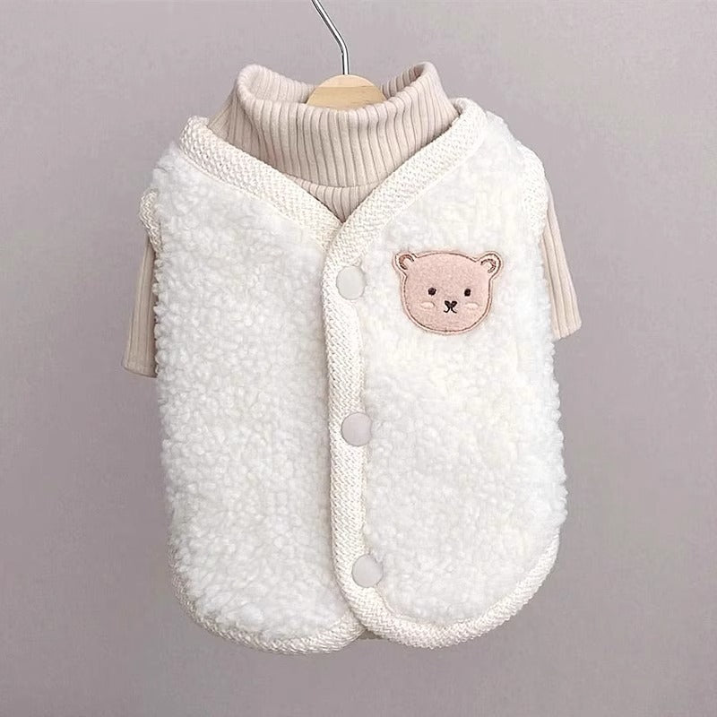 Dog vest with scarf for small dogs