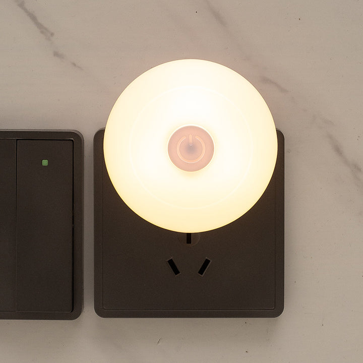 LED night light with push button switch