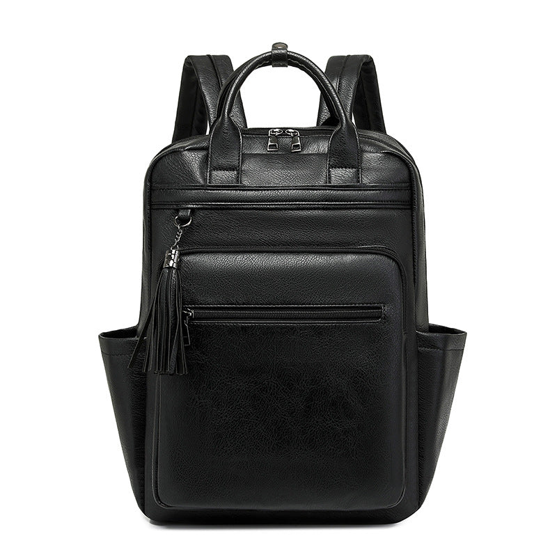 Women's backpack made of PU, large capacity