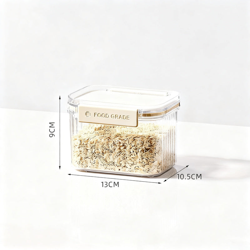 Airtight plastic containers for food