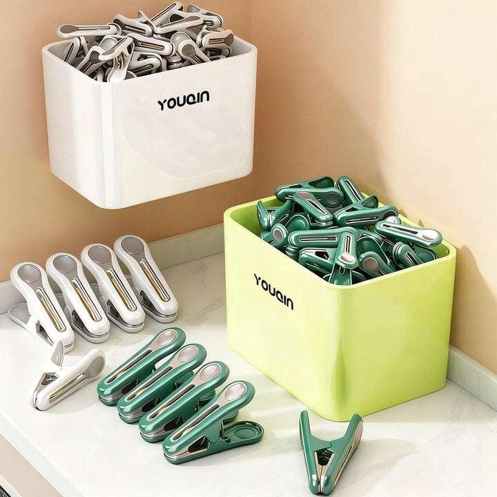 Plastic clothespins, residue-free, set of 12 to 48