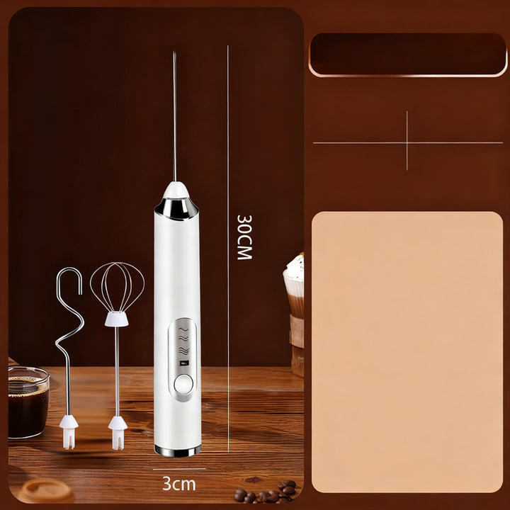 Electric milk frother, USB-C, multiple functions