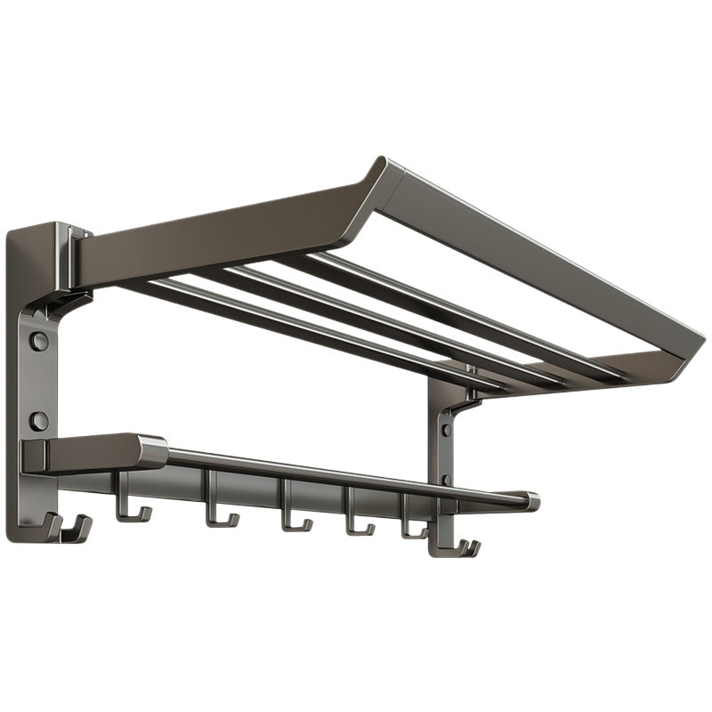 Aluminum towel holder, foldable