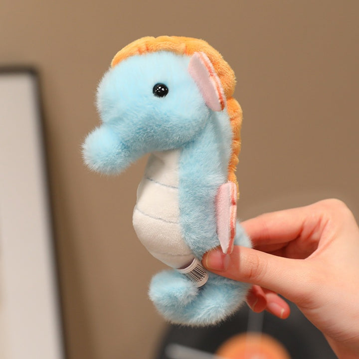 Plush sea animals, 12–16 cm, short pile