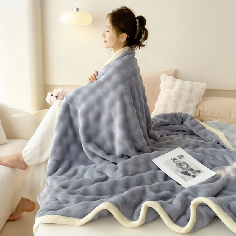 Lascaux wool blanket, double-layered, winter quality