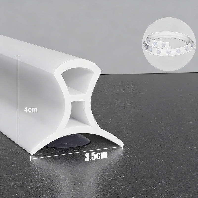 Silicone sealing strip for shower, adjustable