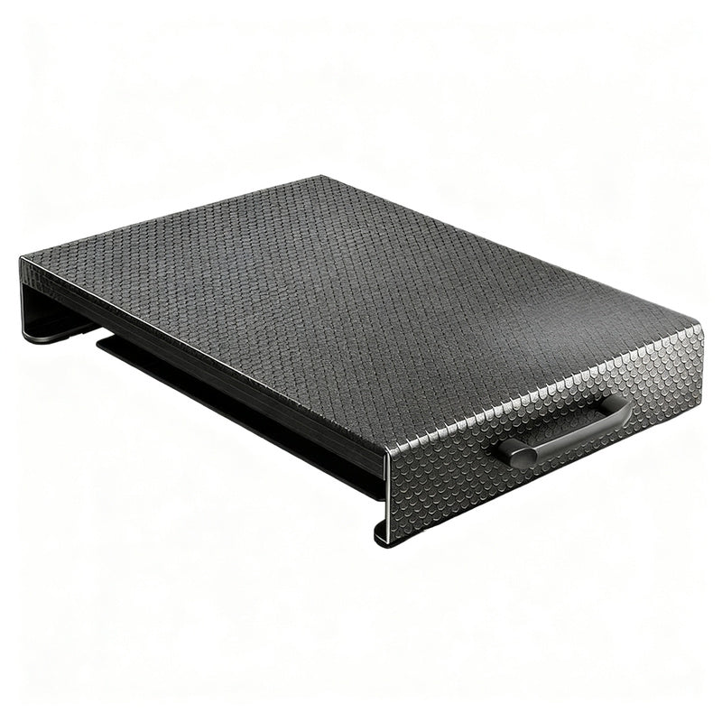 Cooktop cover plate with shelf