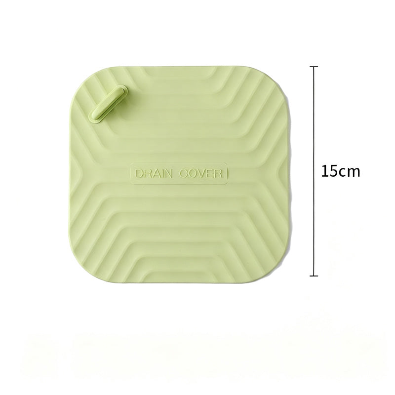 Silicone floor drain seal, odor-reducing