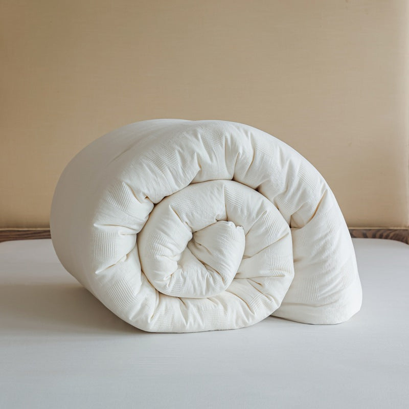Cotton duvet with polyester filling