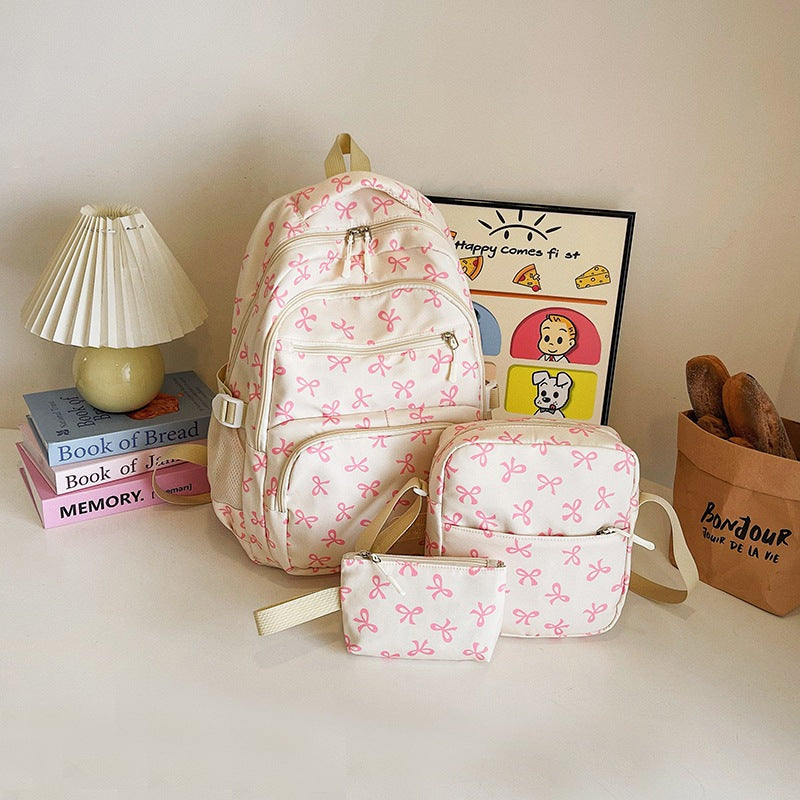 Nylon backpack, large capacity, modern design