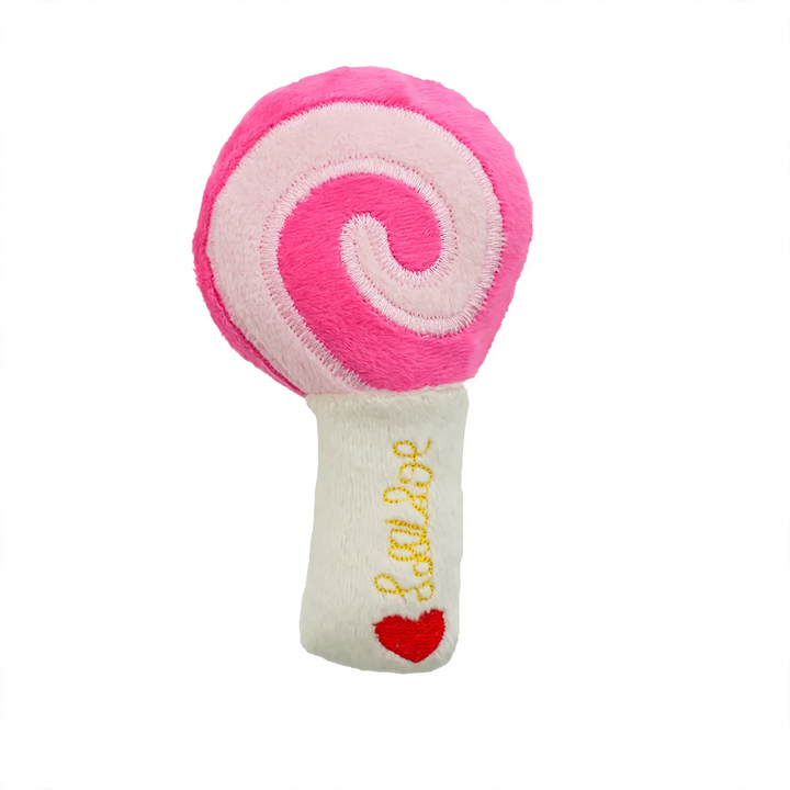 Plush lollipop toy for cats with sound