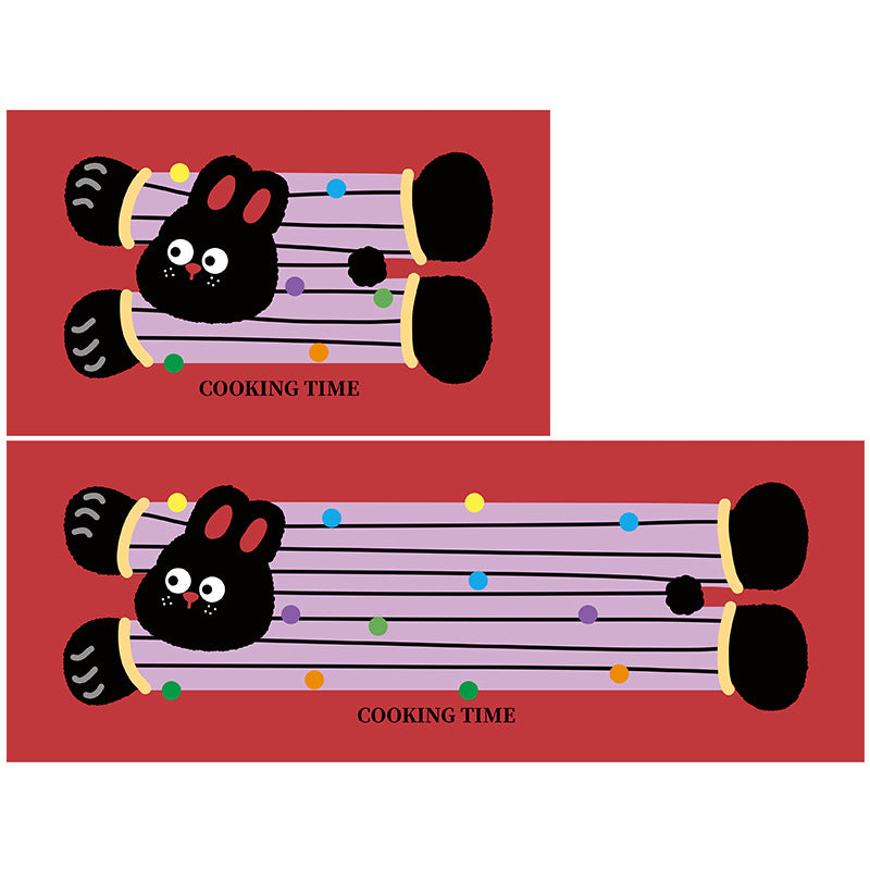 Kitchen mat made of diatomaceous earth, cartoon design