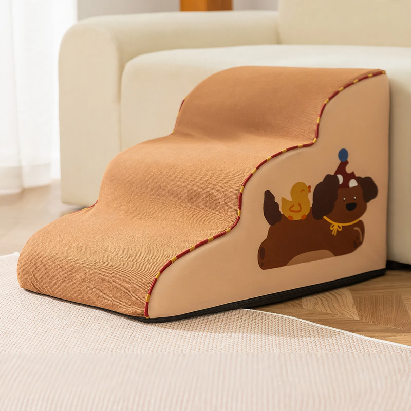 Non-slip dog stairs with Oxford cover