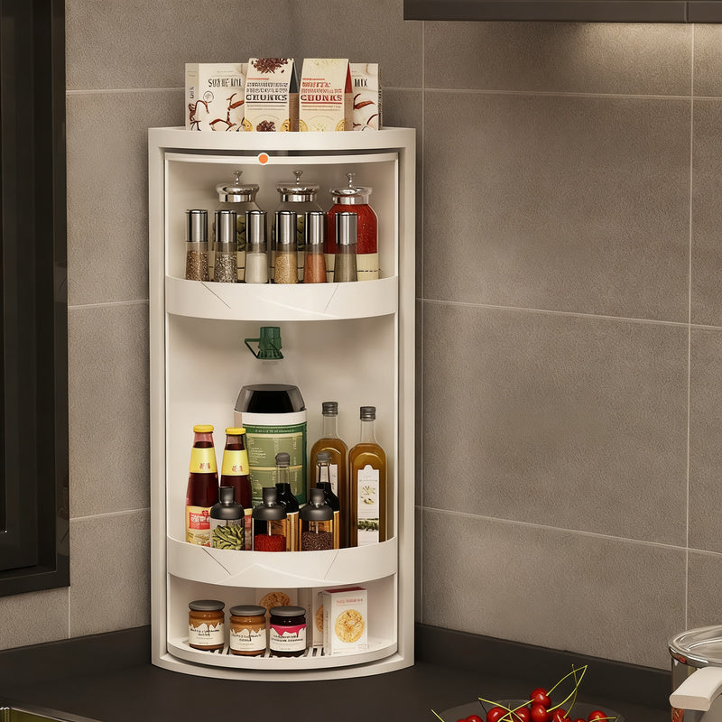 Rotatable spice rack made of plastic