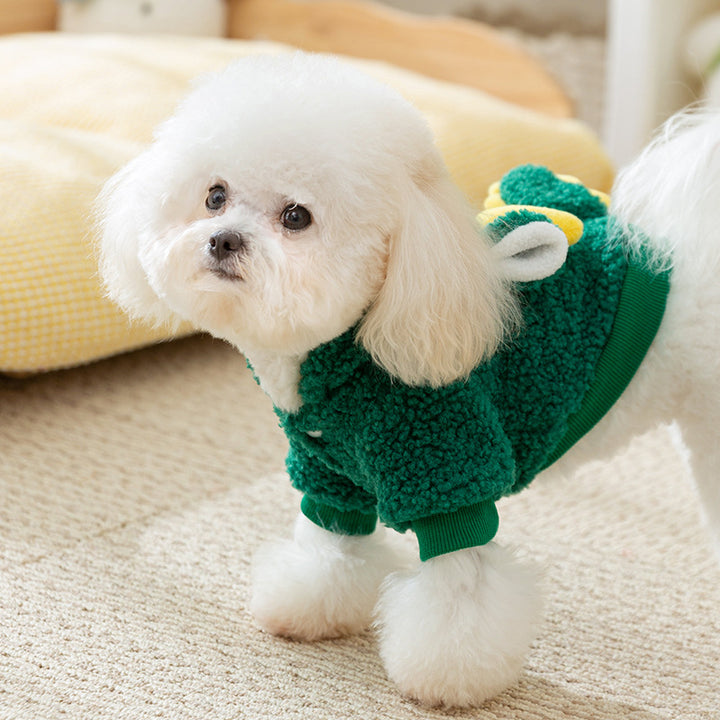 Dog sweater with hood, fleece