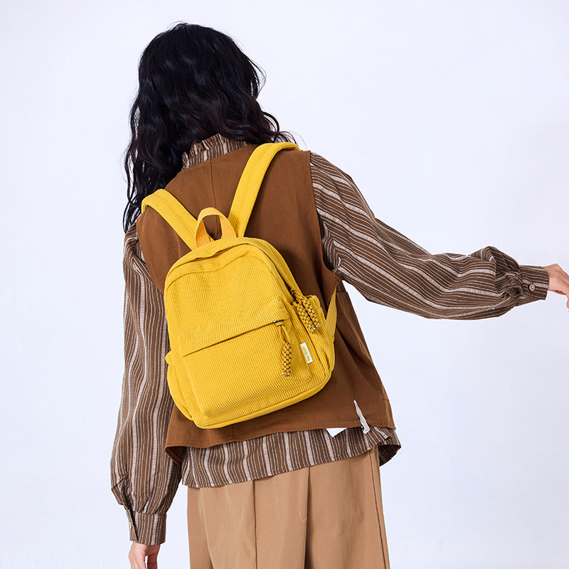 Cord-Backpack, small, ladies, durable