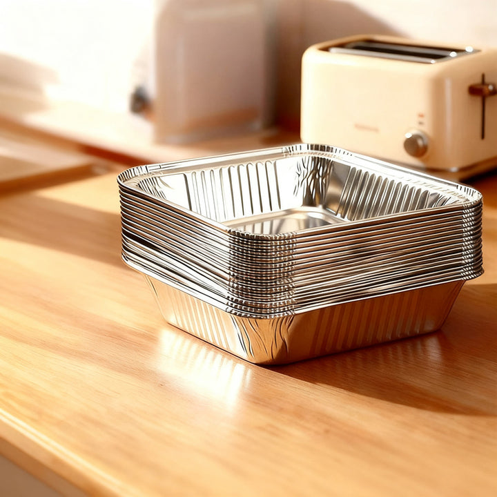 Silicone baking paper and aluminum foil for air fryers