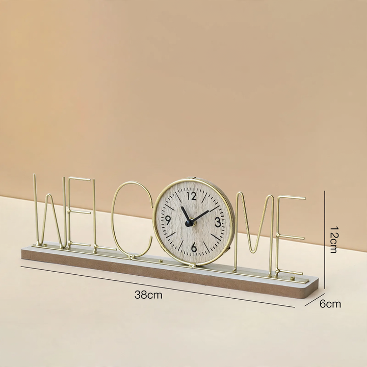 Iron clock, table clock, modern design