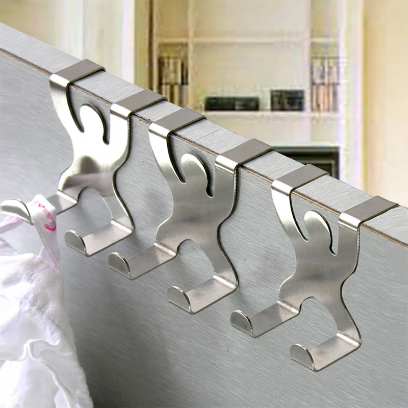 Stainless steel door hook, human shape