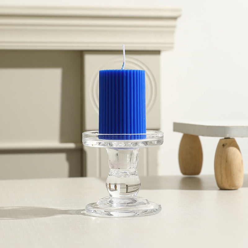 Scented candle with gear design, cylindrical