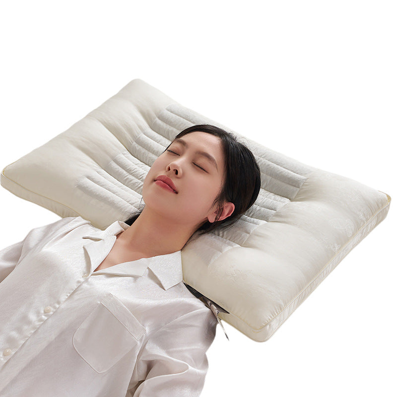 Neck support pillow with superfiber filling, rectangular