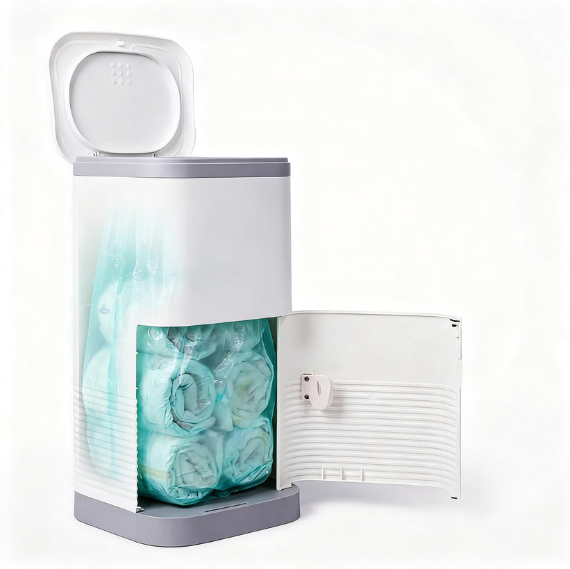 Diaper pail with lid, 12 L, odor-proof