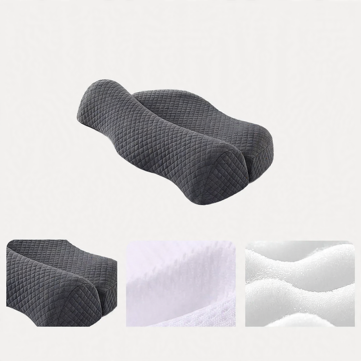 Memory foam neck support pillow with heating function