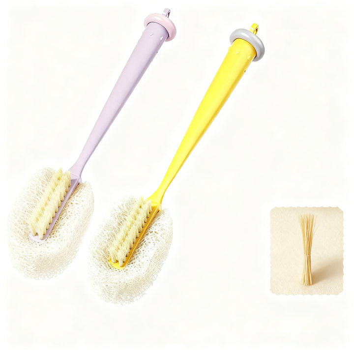 Cup brush with straw brush, 60 g, ABS