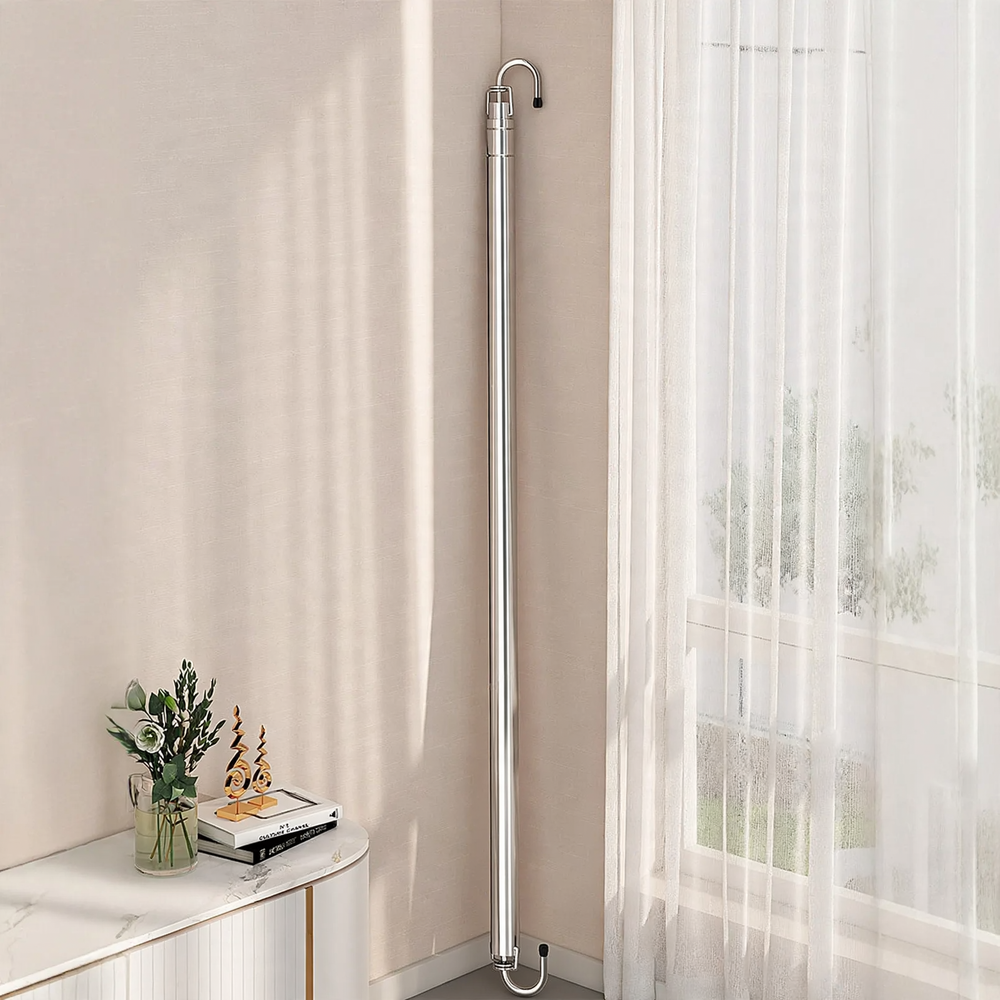 Retractable clothesline made of stainless steel