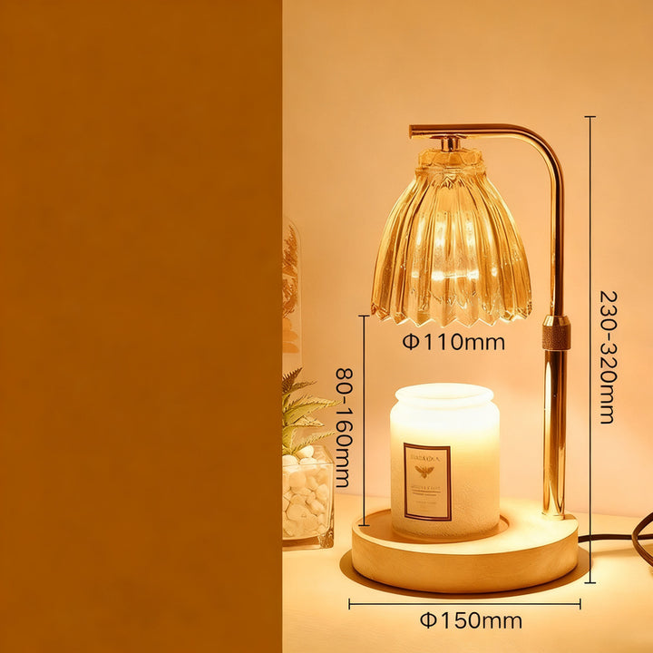 Wax melt fragrance lamp with dimmer function