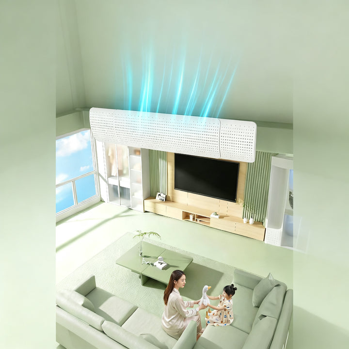 Air conditioning wind deflector for ceiling cassette