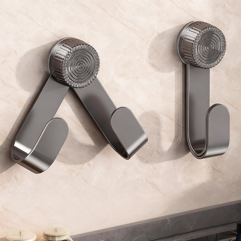 Stainless steel kitchen shelf with suction cup
