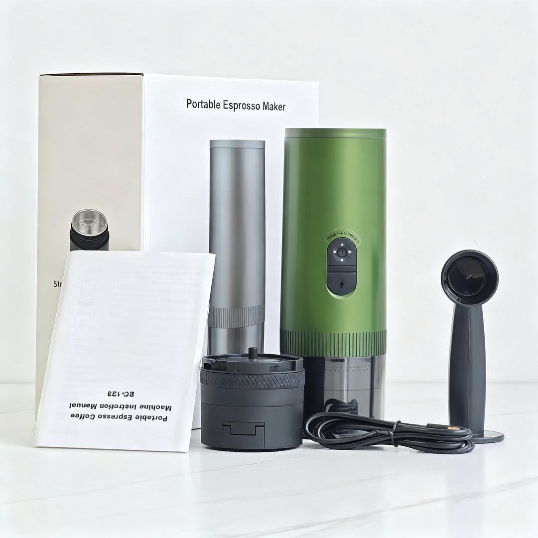 Espresso machine, portable, semi-automatic