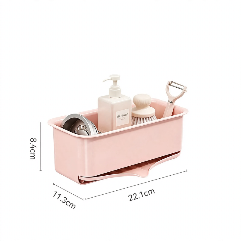 Kitchen drying rack with drip tray, wall mountable