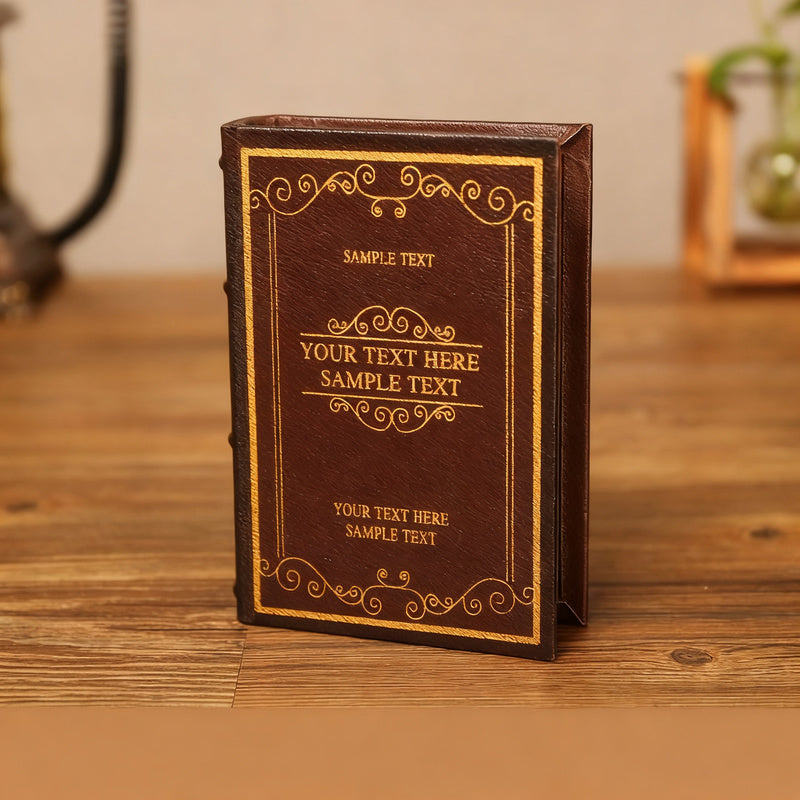Decorative book tray made of wood, classic design