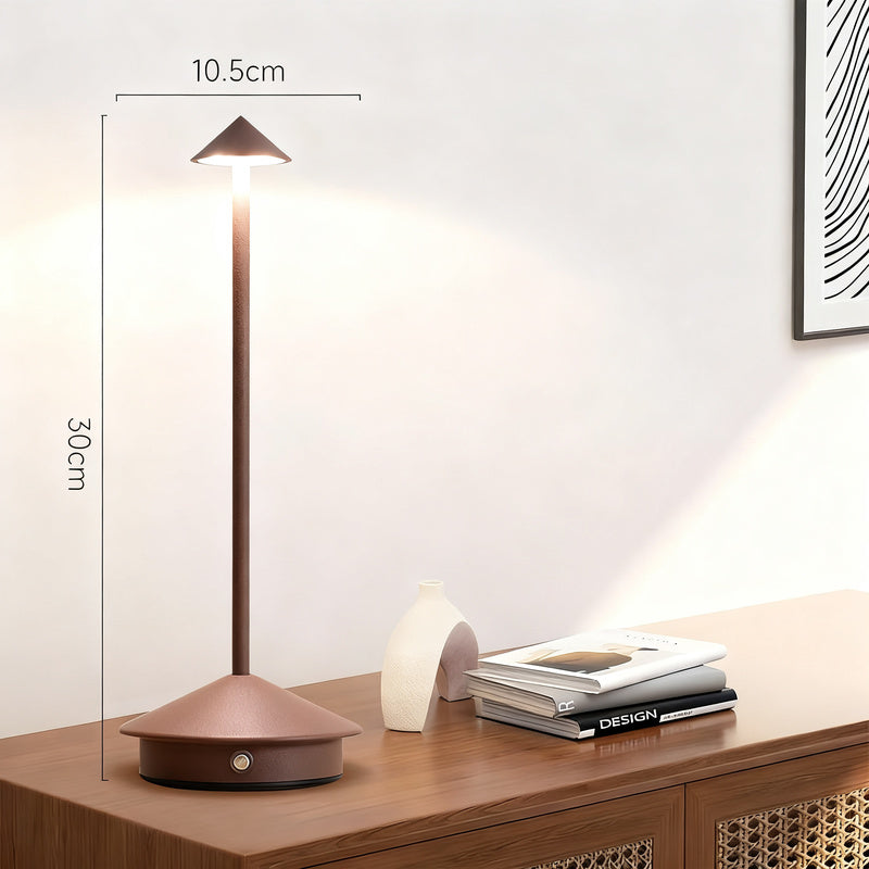 Mushroom bedside lamp with touch switch