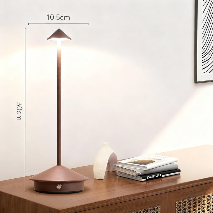 Mushroom bedside lamp with touch switch