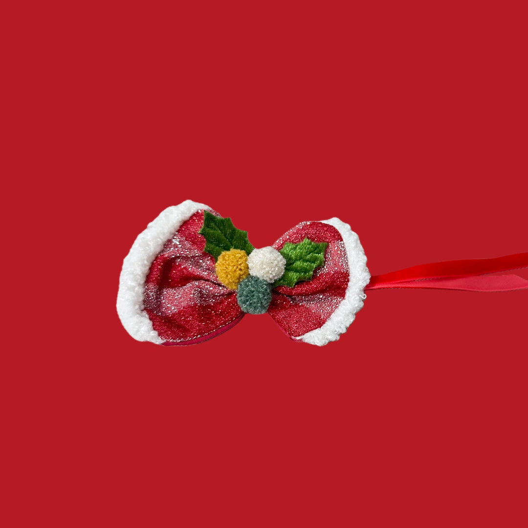 Christmas accessories for pets, hat and bow